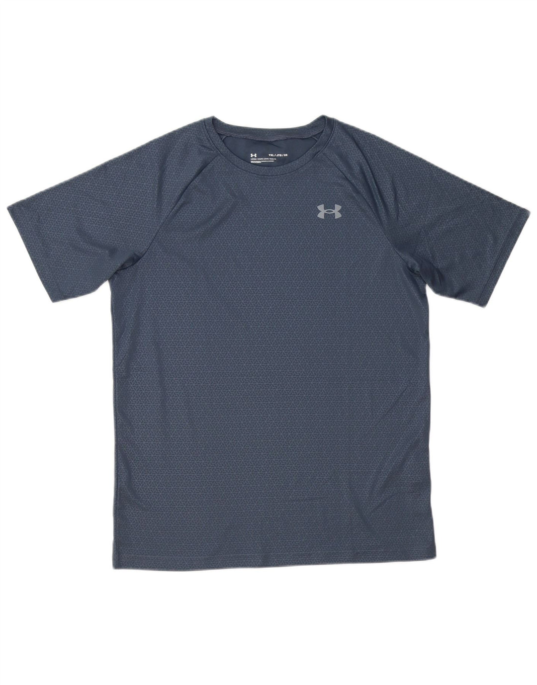Camiseta Under Armour Boys Top 13-14 Anos XL Cinza Geométrico Poliéster
