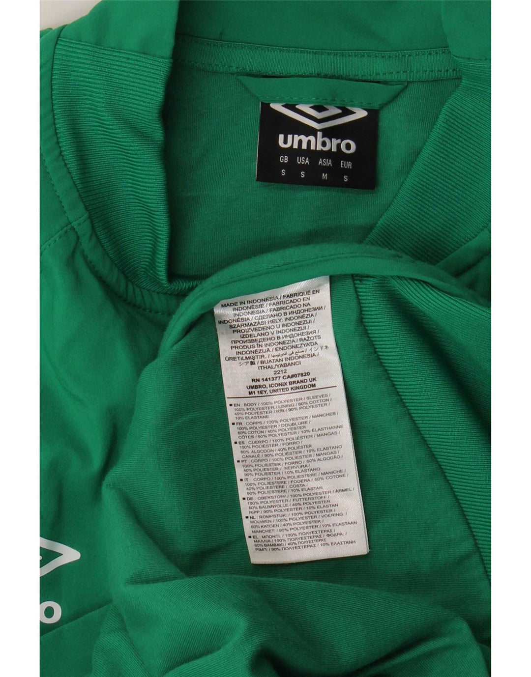 Umbro Mens Ireland Treino Top Jacket Poliéster Verde Pequeno