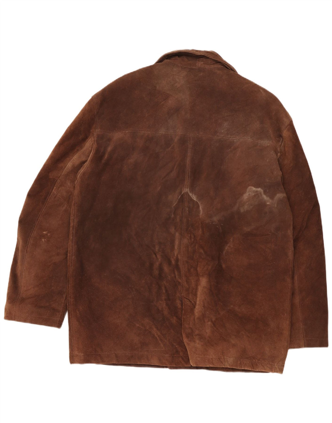Jaqueta de camurça masculina das Forças Aéreas do Pacífico IT 54 2XL couro marrom