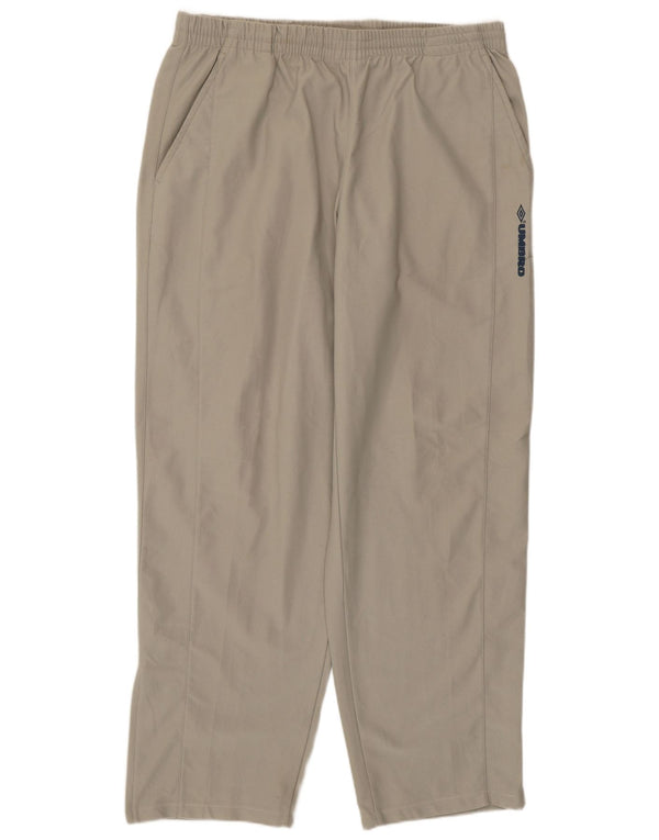 Calça de treino masculina Umbro grande poliéster bege