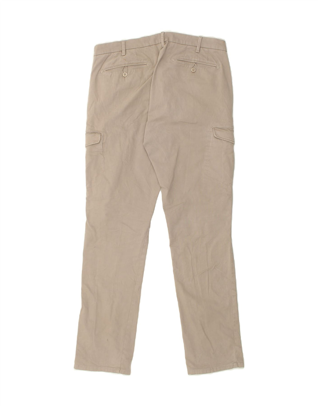 GAS Womens Slim Cargo Trousers W38 L32 Beige Cotton | Vintage Gas | Thrift | Second-Hand Gas | Used Clothing | Messina Hembry 