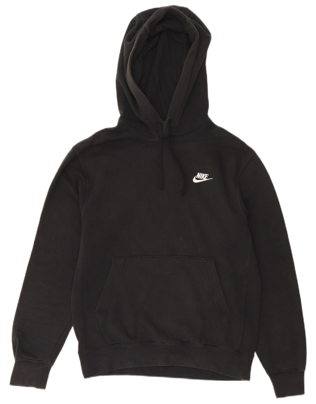 Nike Mens Hoodie Jumper Pequeno Algodão Preto