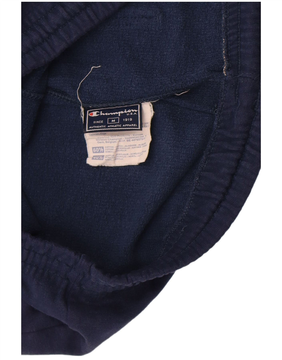Calça de treino masculina Champion de algodão azul marinho médio