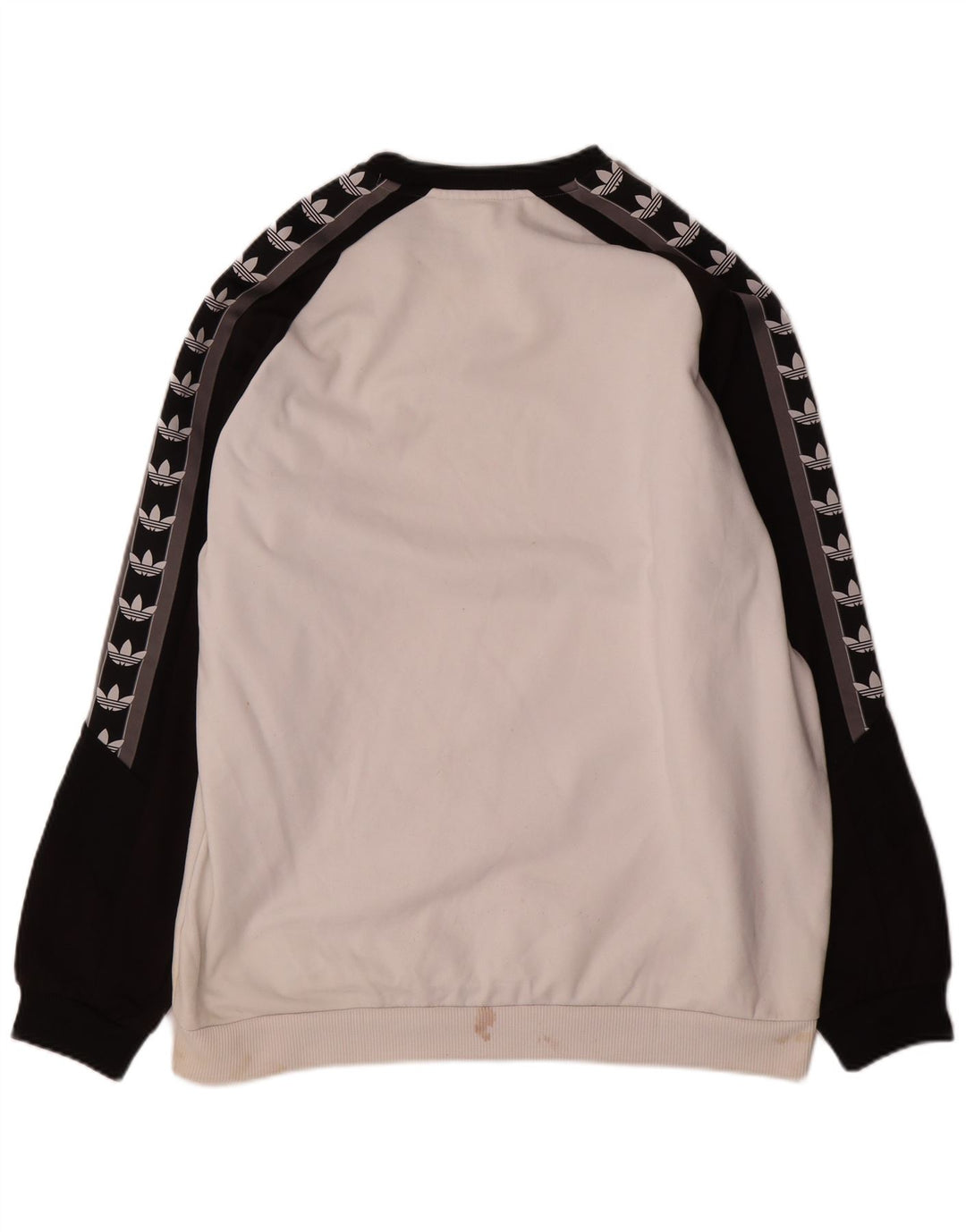 Adidas Mens Moletom Jumper XL Branco Colorblock Poliéster