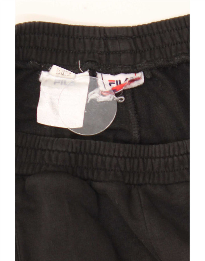 Calça masculina Fila Graphic Tracksuit Joggers médio preto