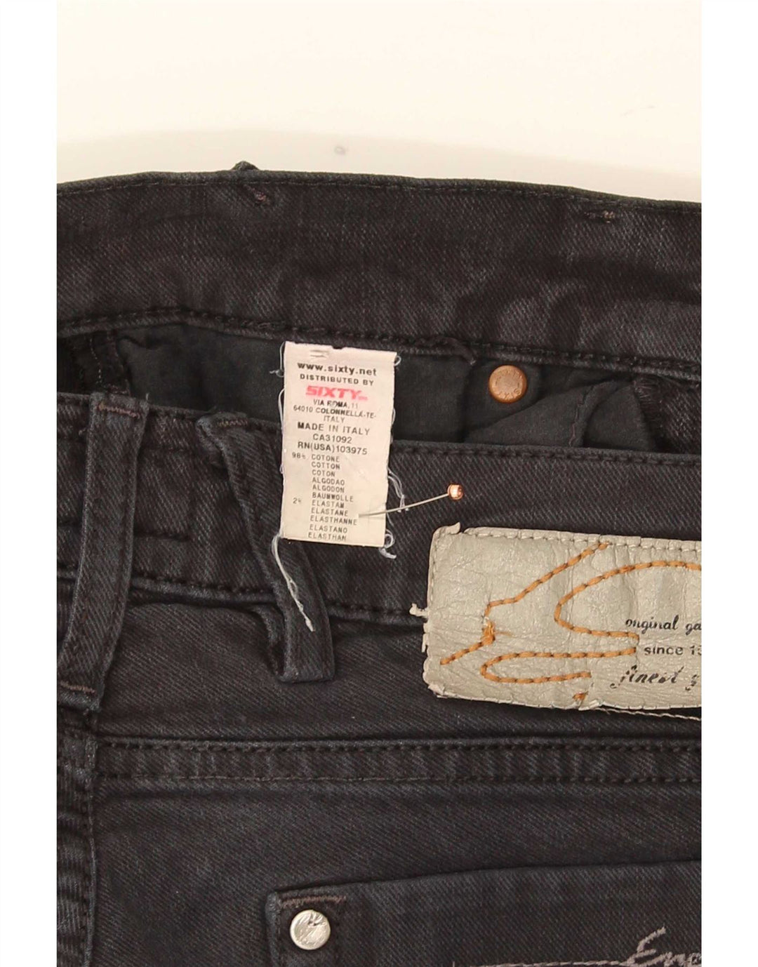 Energie Jeans Slim Feminino W32 L36 Algodão Preto