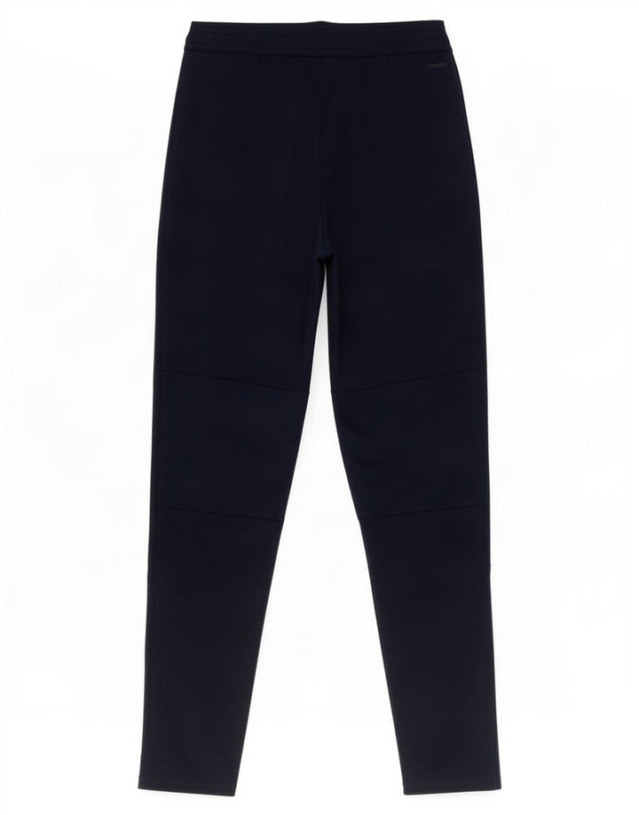 Calça de treino masculina Adidas Climacool pequena azul marinho poliéster