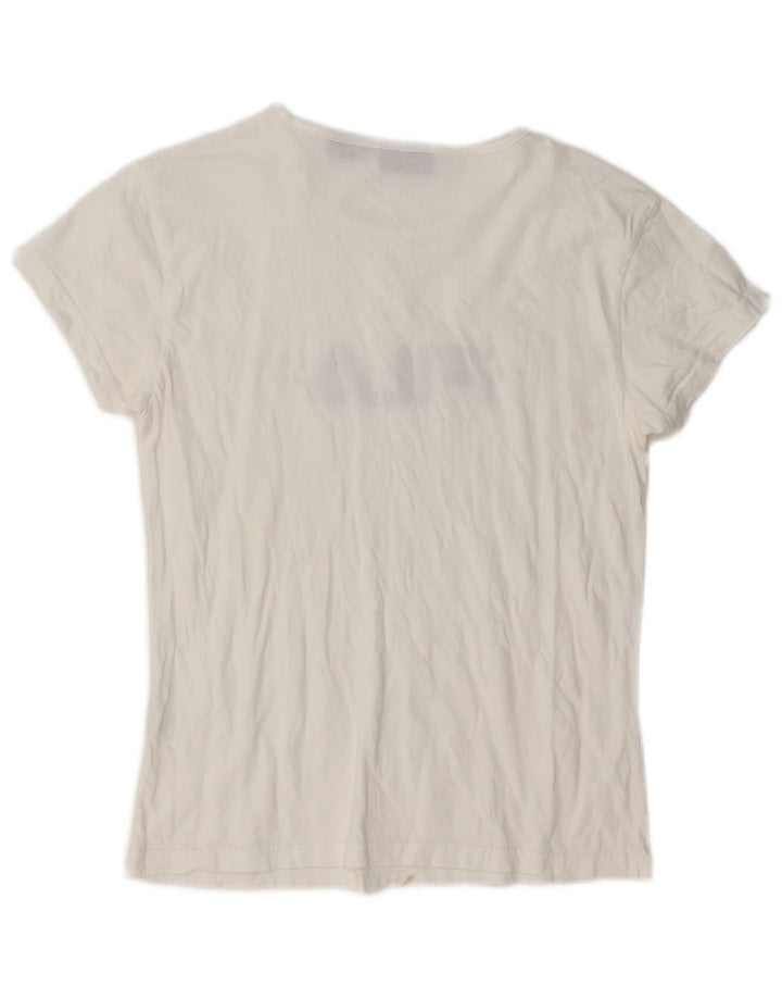Camiseta feminina Fila Graphic UK 14 médio branco