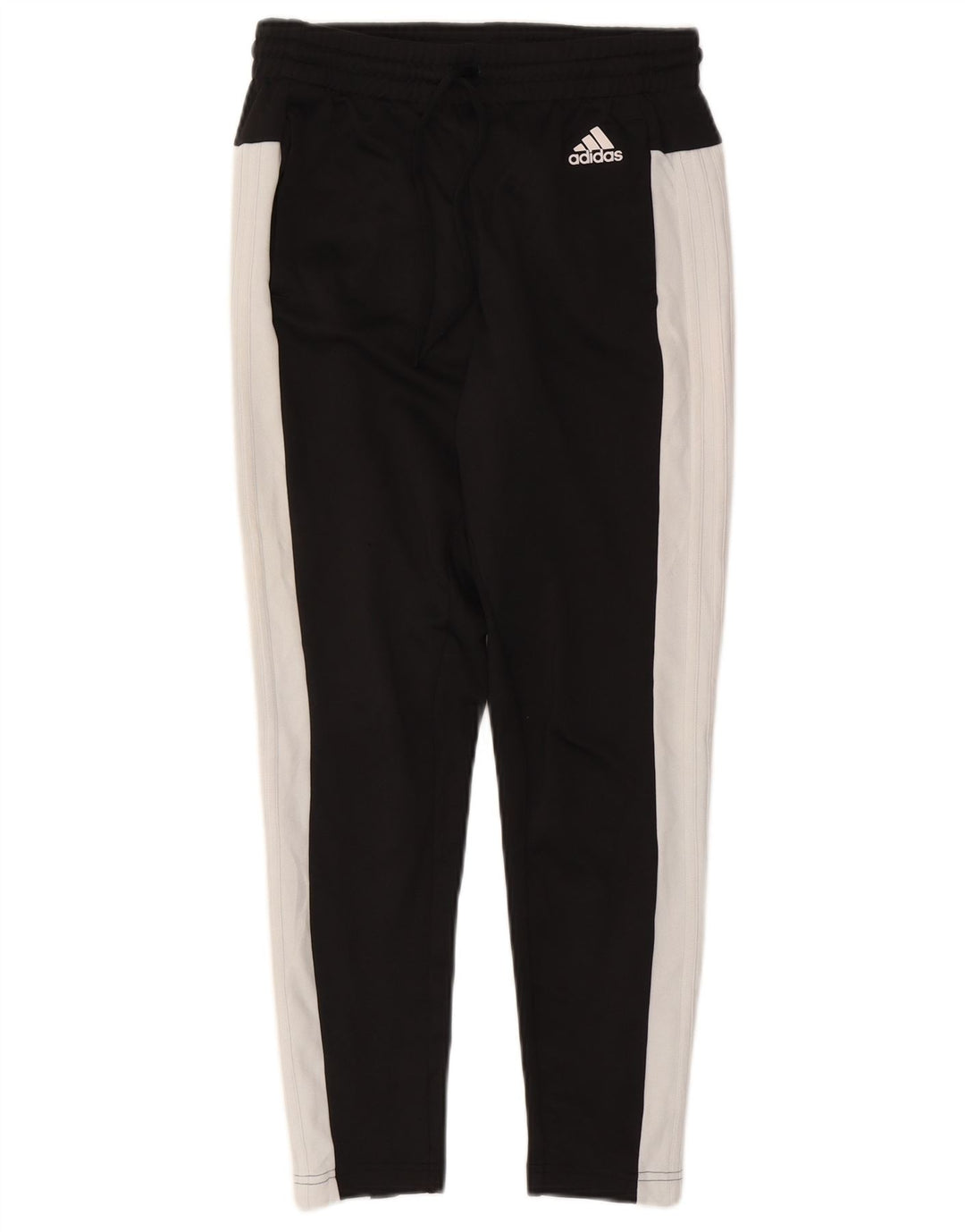 Calças de treino femininas ADIDAS UK 8 Small Black Colourblock
