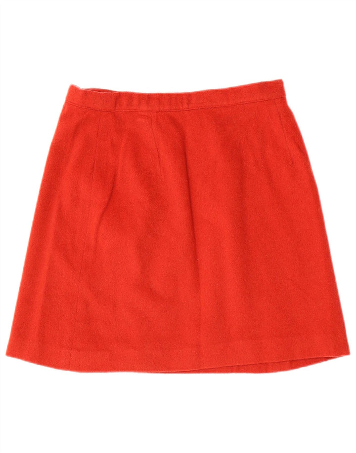 Mini saia envoltória feminina vintage W26 pequena marrom