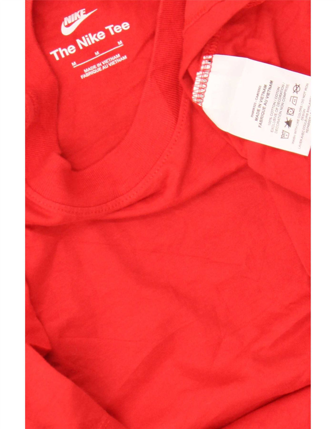 Camiseta Nike masculina gráfica Top médio algodão vermelho