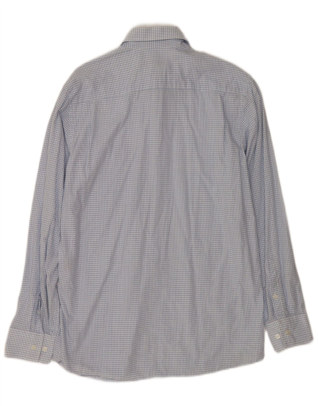 Camisa masculina Dkny pequena xadrez azul algodão