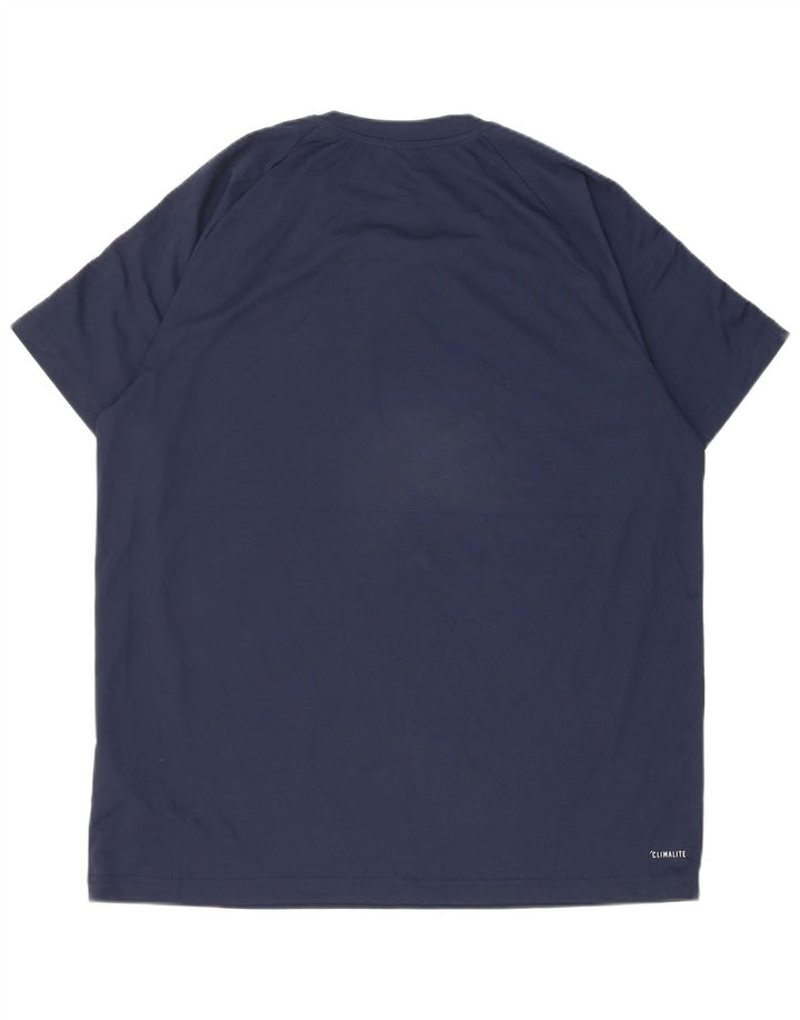 Camiseta masculina Adidas Climalite Top XL azul marinho poliéster
