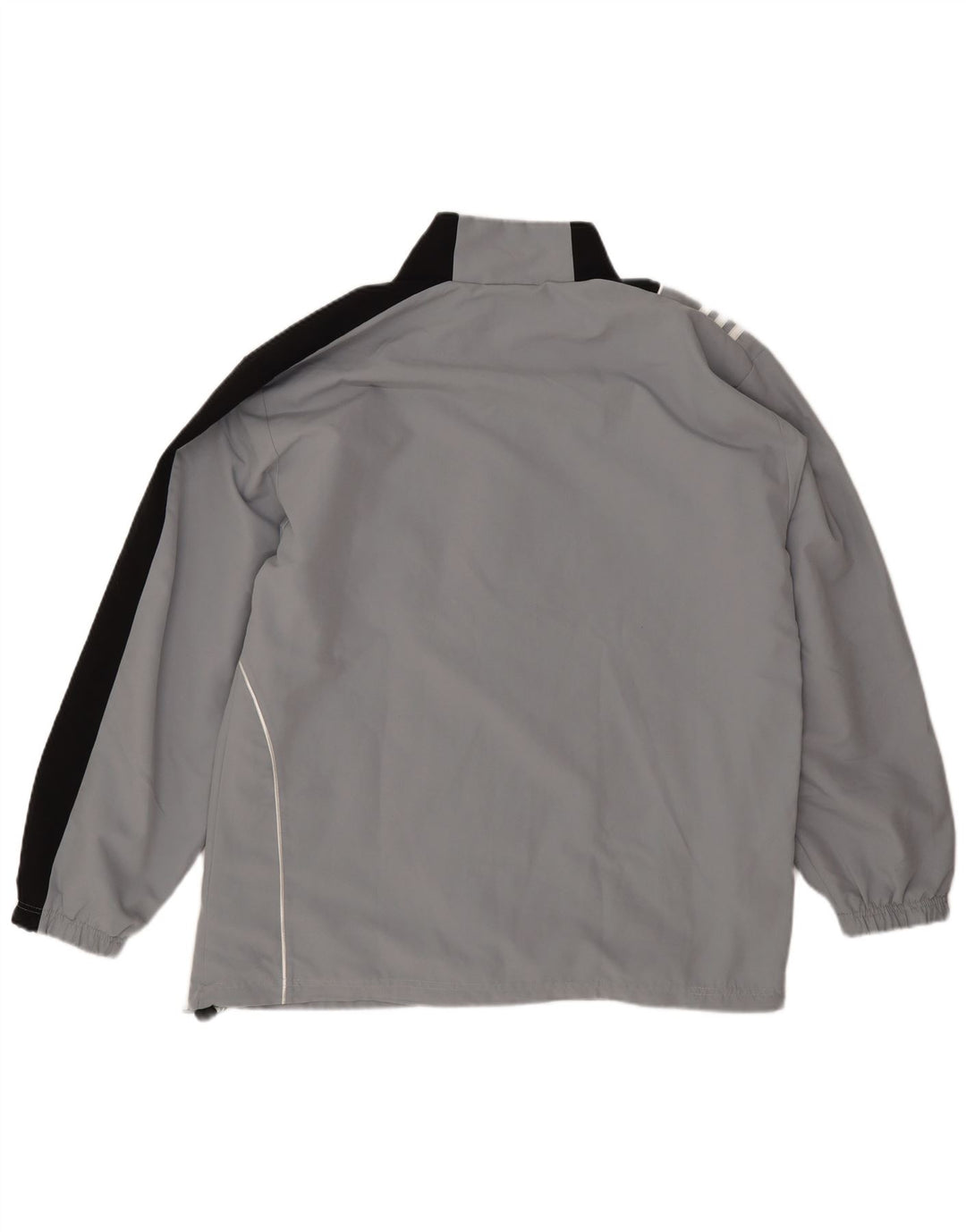 Adidas Mens Tracksuit Top Jacket UK 48/50 XL Cinza Colourblock Poliéster