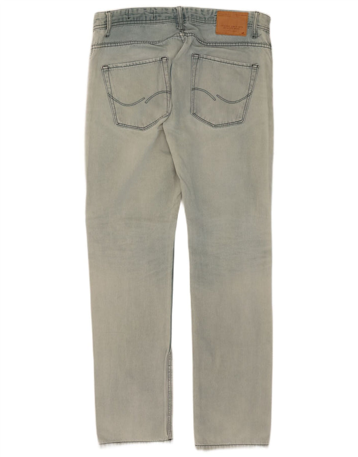Jack & Jones Masculino Tim Slim Jeans W36 L34 Azul Algodão