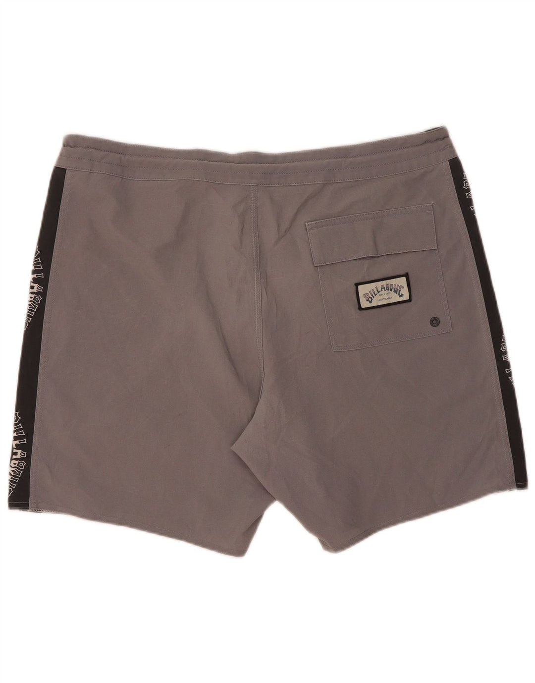 Billabong Mens Graphic Natação Shorts Grande Cinza Colourblock Poliéster