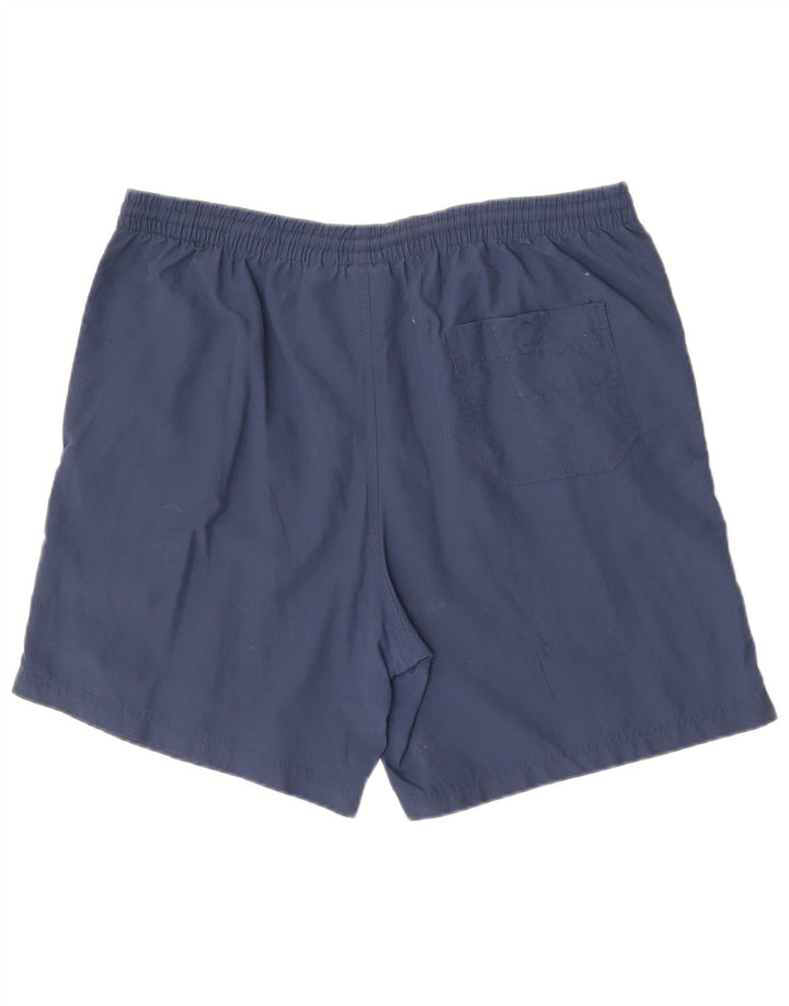 Shorts esportivos masculinos Reebok grande nylon azul marinho