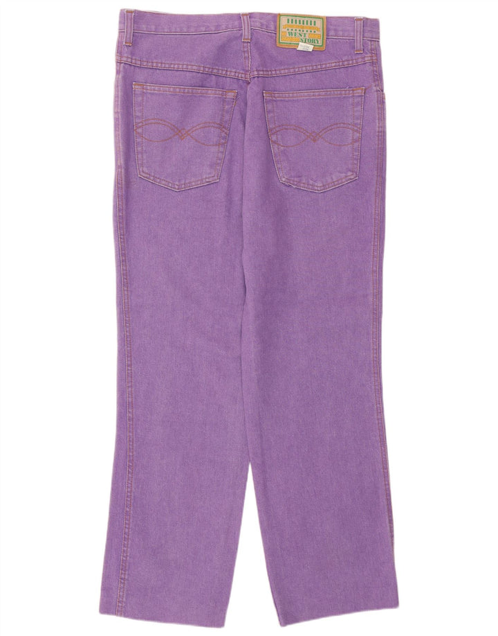 Calça jeans reta masculina West Story IT 48 médio W34 L28 roxo