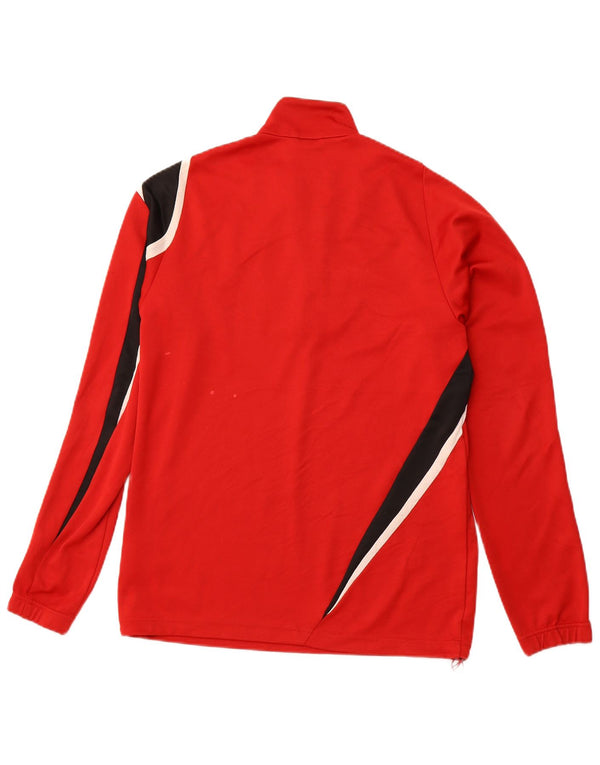 ADIDAS Mens Clima 365 Top Manga Longa UK 40/42 Médio Vermelho Colourblock