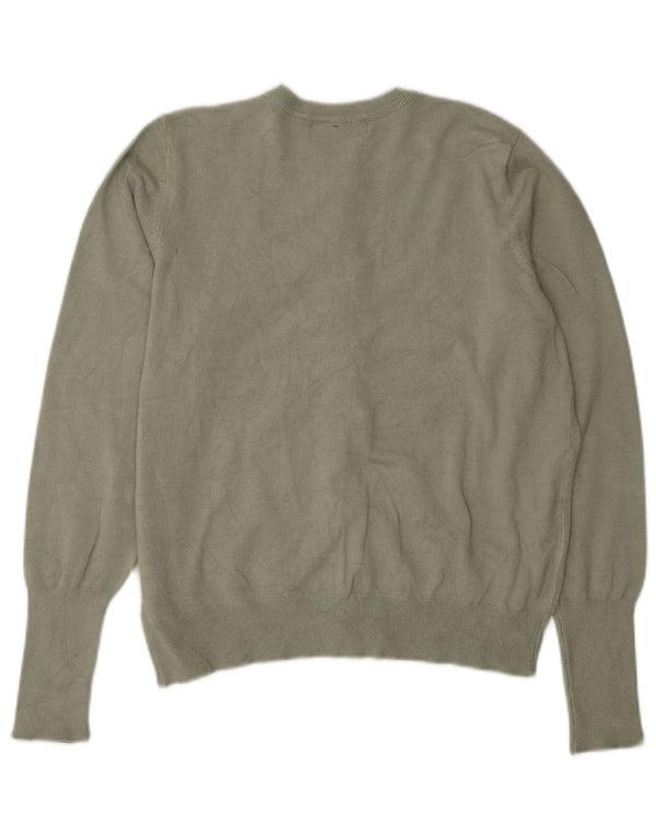 Suéter cardigã feminino Marks & Spencer Reino Unido 14 grande viscose verde