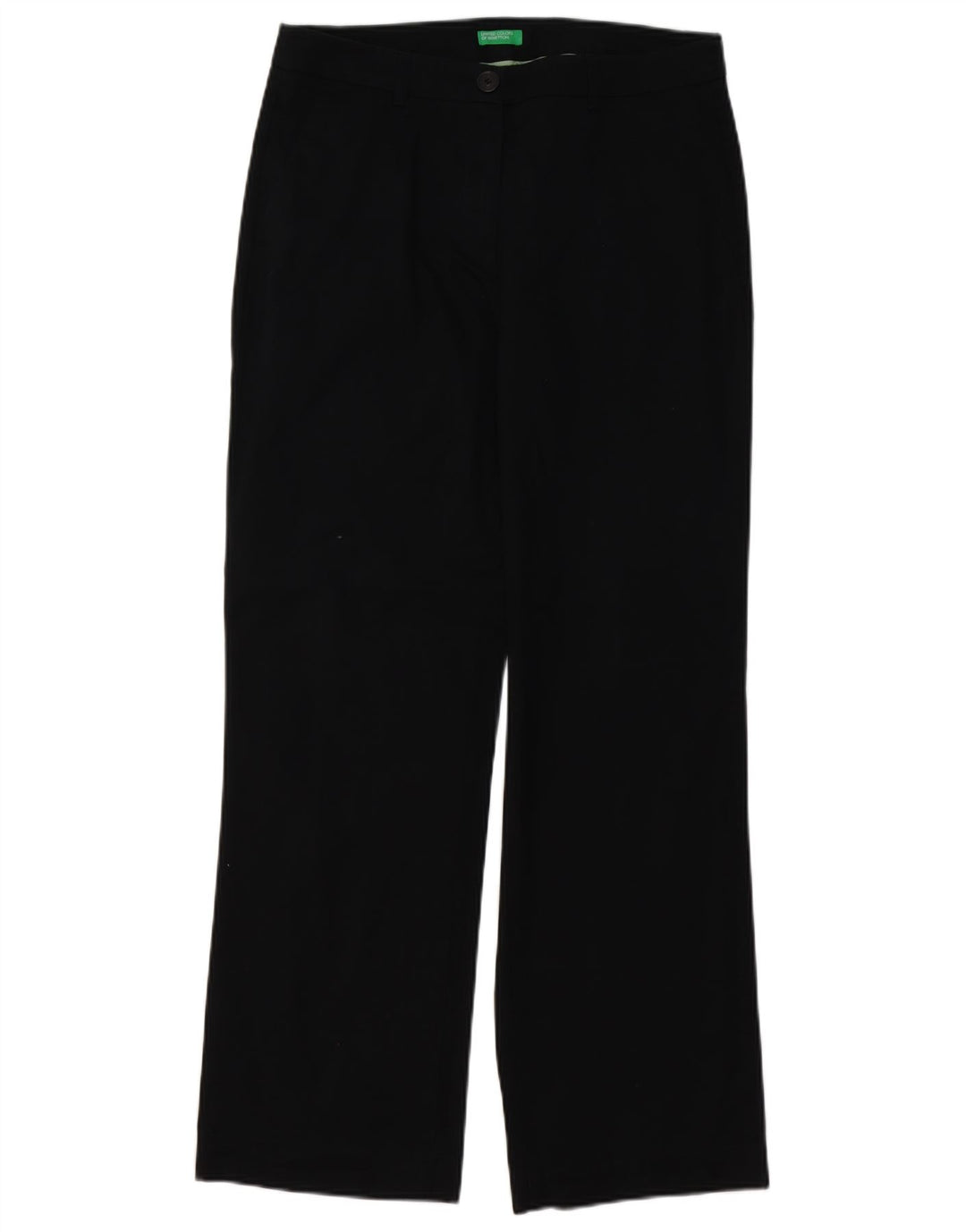 Calça chino reta feminina BENETTON W32 L30 preta