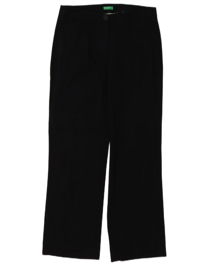 Calça chino reta feminina BENETTON W32 L30 preta