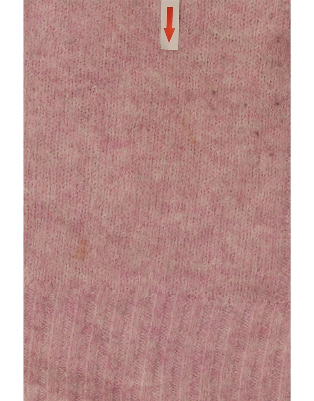 Suéter feminino Marks & Spencer com gola redonda e acrílico pequeno rosa salpicado