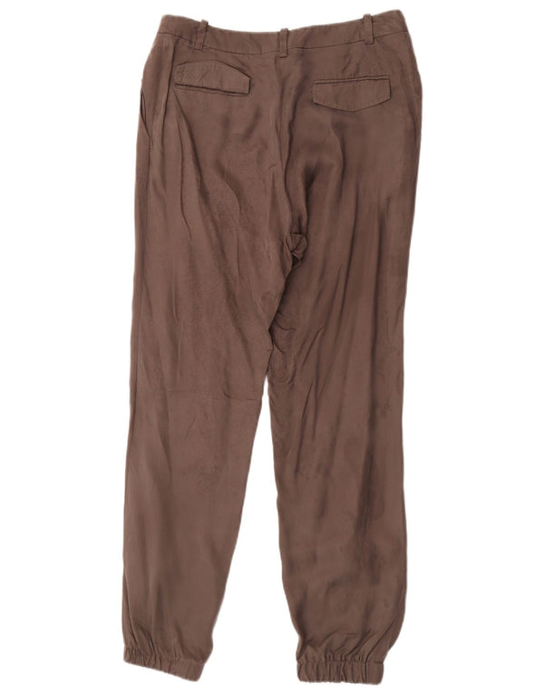 Guess Calça feminina casual jogger IT 42 médio W27 L29 marrom Cupro