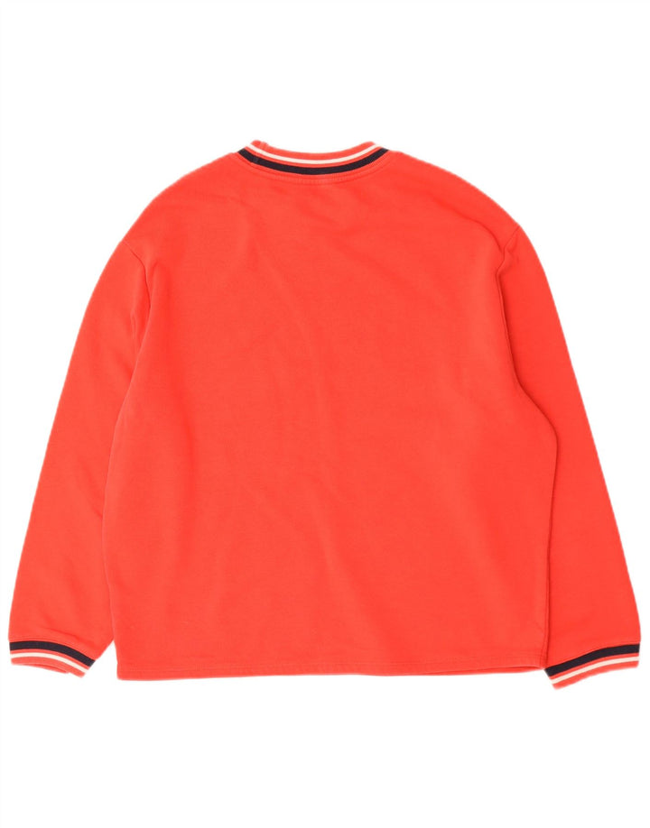 Suéter feminino Marks & Spencer de grandes dimensões Reino Unido 10 pequeno algodão vermelho