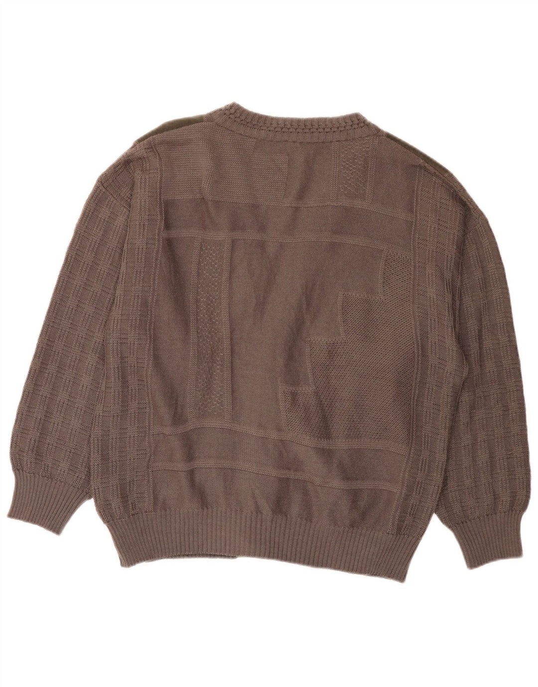 Suéter cardigã masculino Walbusch IT 54 XL cinza colorblock