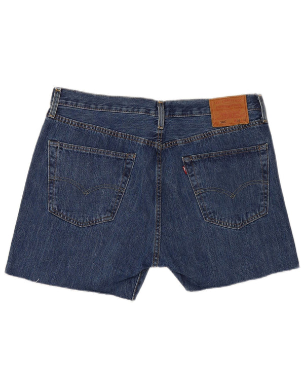 Shorts jeans masculino 501 da Levi's W36 grande algodão azul