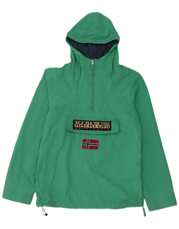 Jaqueta feminina Napapijri Graphic Anorak UK 14 poliamida verde médio