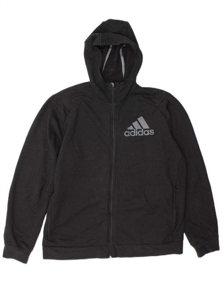 Suéter Adidas Masculino Graphic Zip com Capuz XL Cinza Poliéster