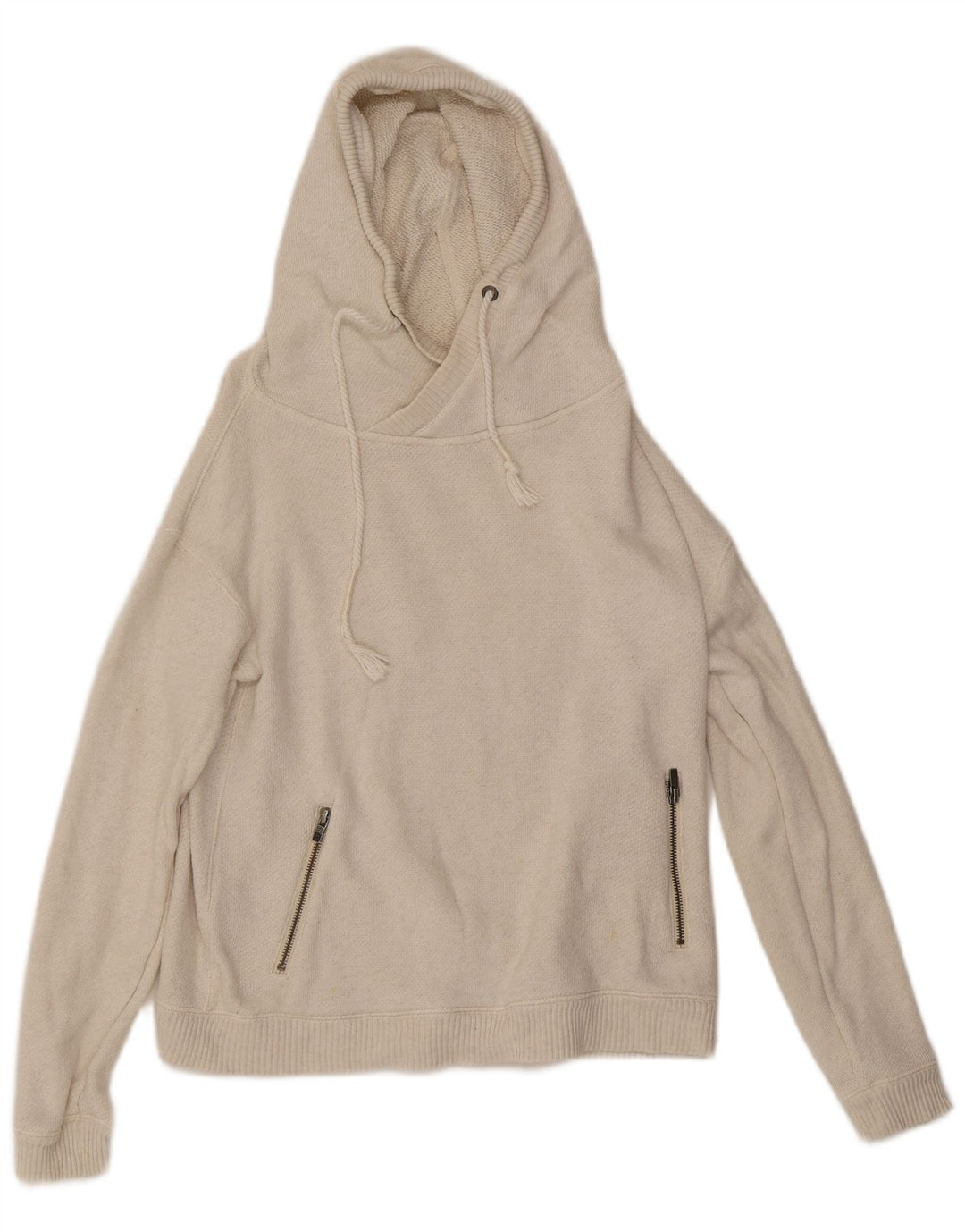 Suéter feminino com capuz ROXY UK 14 Médio Off White