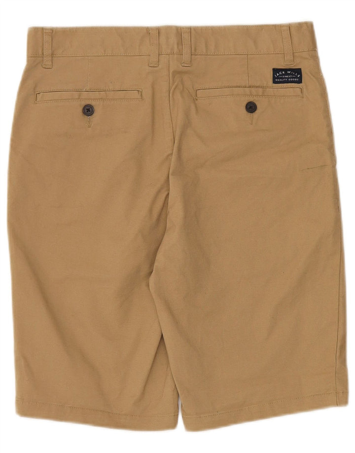 Jack Wills Mens Chino Shorts W30 Algodão Bege Médio