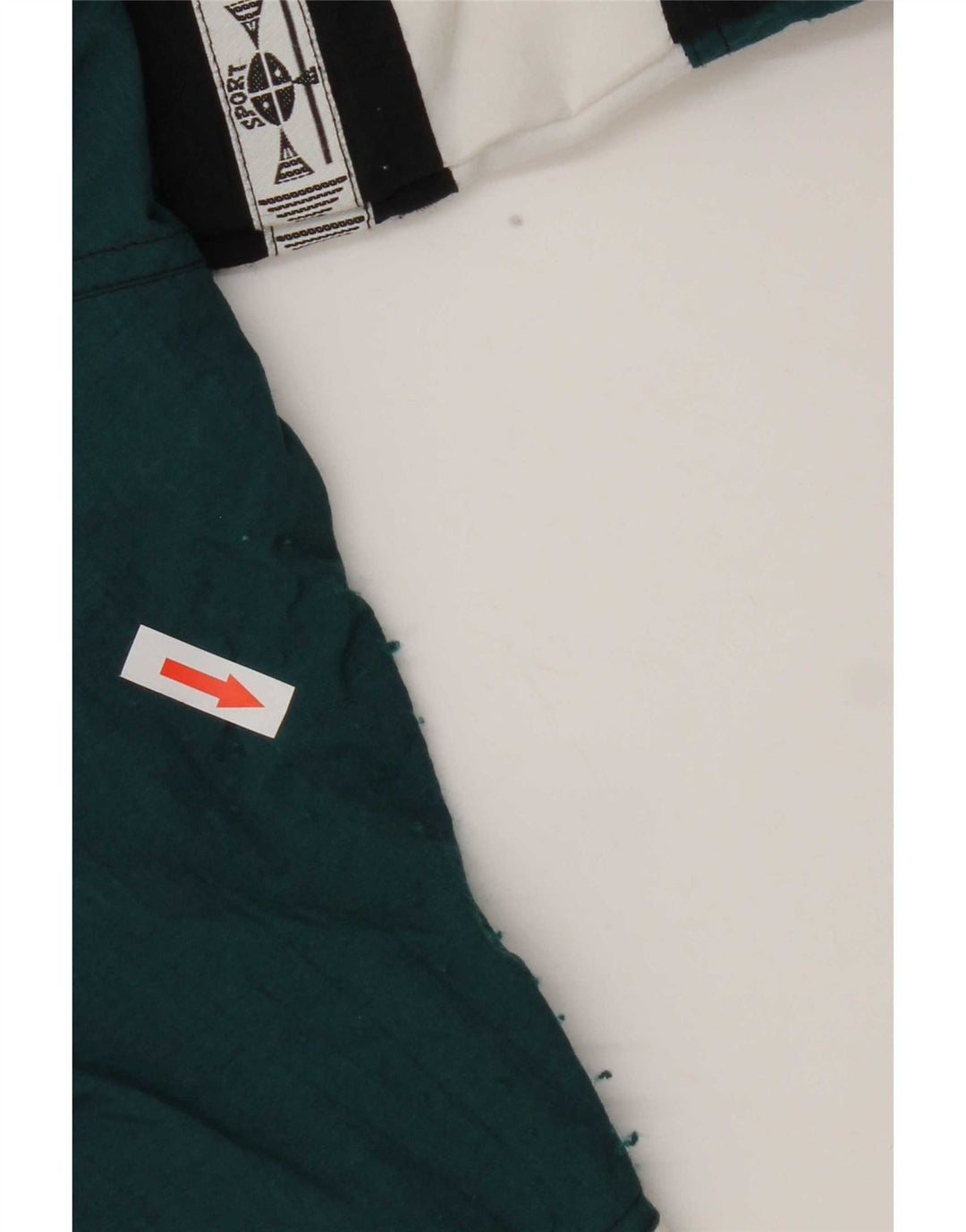 Jaqueta de chuva masculina Crane Graphic UK 40 grande bloco colorido verde nylon