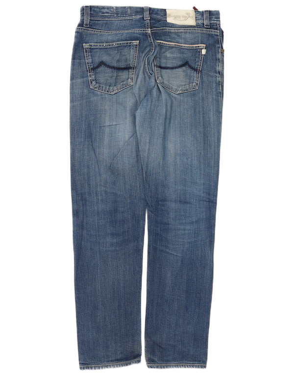 Jacob Cohen Mens Slim Jeans W34 L30 Azul Algodão
