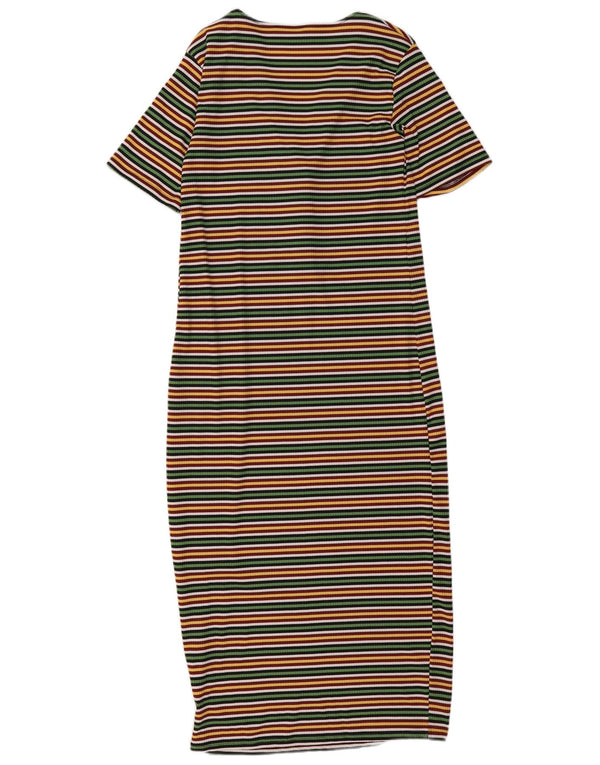 Zara Womens Trafaluc T-Shirt Dress UK 10 Pequeno Listrado Multicolorido