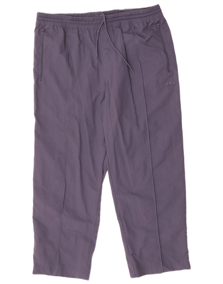 Calças de treino masculinas ADIDAS XL azul marinho nylon