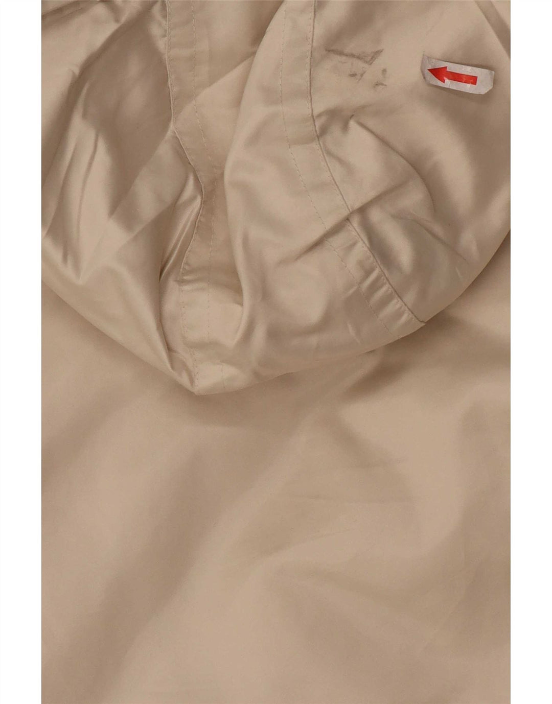 Jaqueta corta-vento feminina com capuz Gap UK 14 médio off white