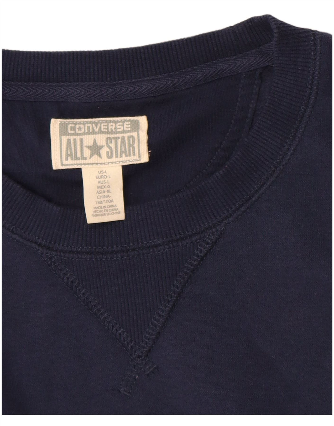 Converse masculino Chuck Taylor moletom grande azul marinho