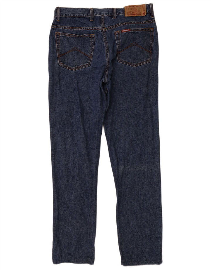 CARRERA Masculino 700 Straight Jeans IT 50 Grande W34 L30 Azul Marinho Algodão