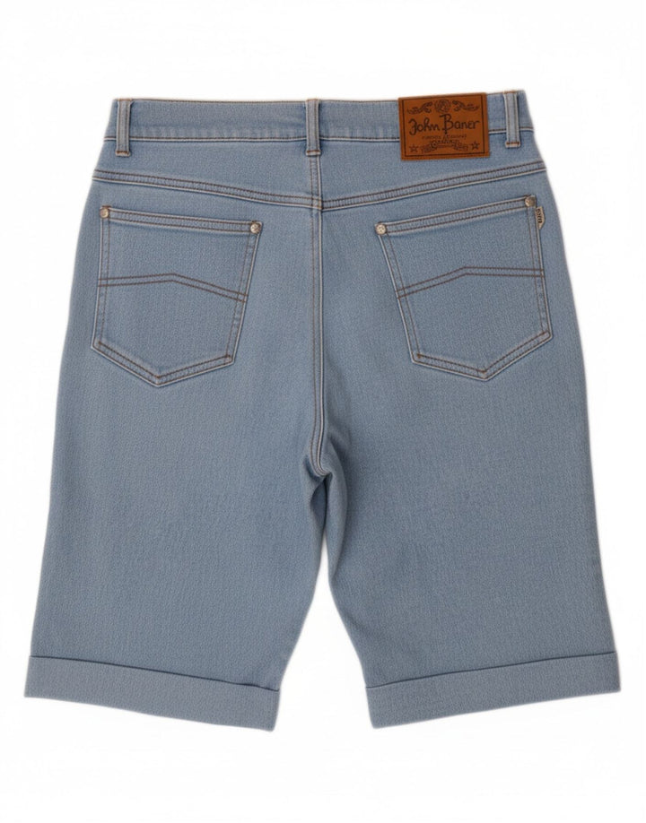 JOHN BANER Shorts jeans masculino W32 algodão azul médio