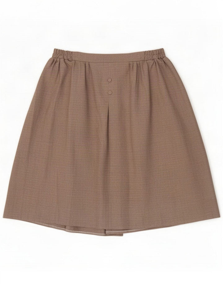 Saia feminina vintage linha A médio W32 poliéster cinza