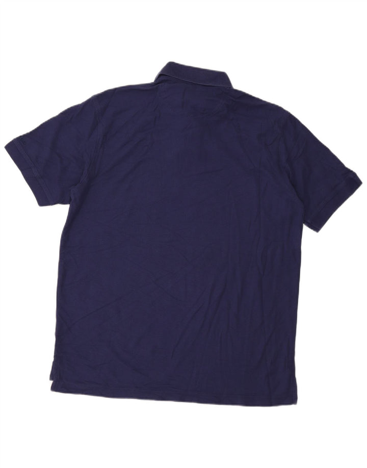 Camisa polo masculina Izod de algodão azul marinho médio