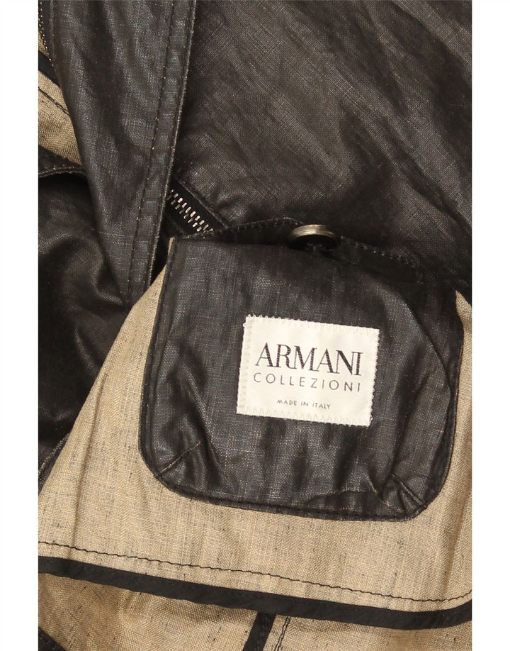 Jaqueta blazer masculina Armani Collezioni com 2 botões Reino Unido 38 médio preto