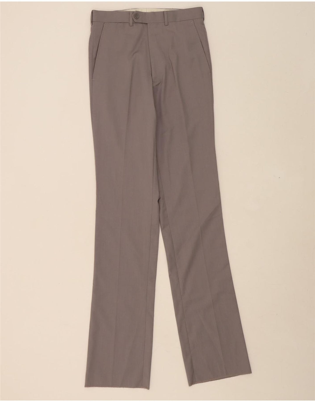 DOMENICO TAGLIENTE Mens Straight Suit Trousers W28 L35 Grey Vintage Domenico Tagliente and Second-Hand Domenico Tagliente from Messina Hembry 