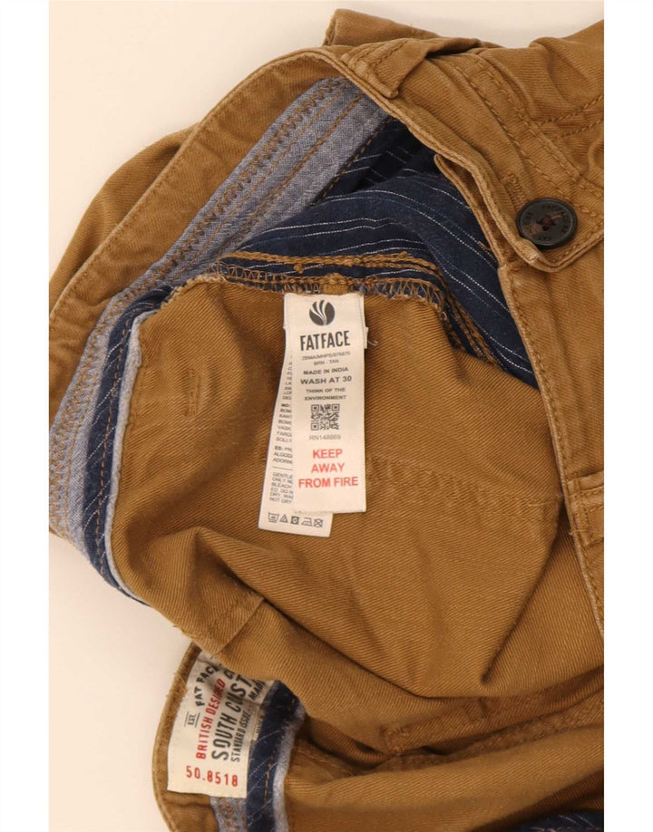 Shorts Chino Masculino Fat Face W34 Algodão Bege Grande