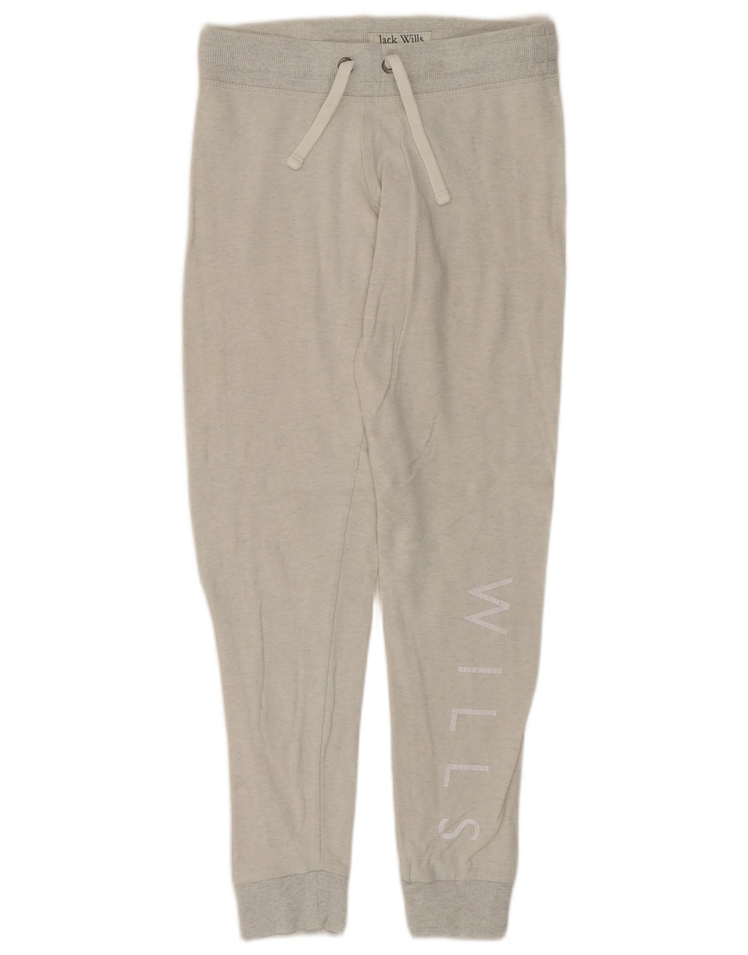 Calça esportiva feminina JACK WILLS com estampa gráfica e joggers Reino Unido 8 pequeno cinza