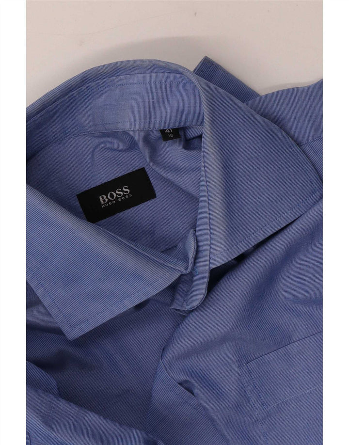 Camisa masculina Hugo Boss tamanho 41 16 grande azul